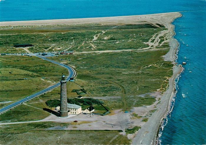 Grenen Skagen DK Leuchtturm Kuestenpanorama