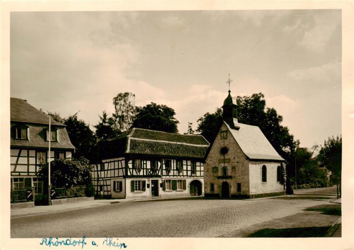 Rhoendorf Ortszentrum Kapelle Fachwerkhaus