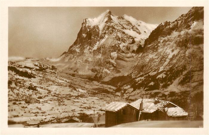 Grindelwald BE mit Wetterhorn