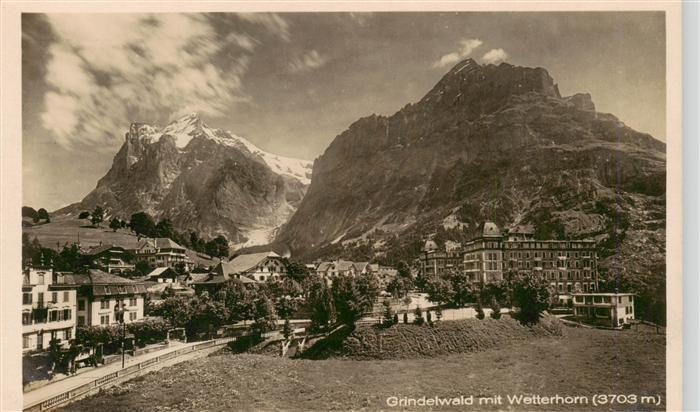 Grindelwald BE mit Wetterhorn