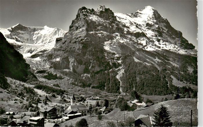 Grindelwald BE mit Fischerhoerner Hoernli und Eiger
