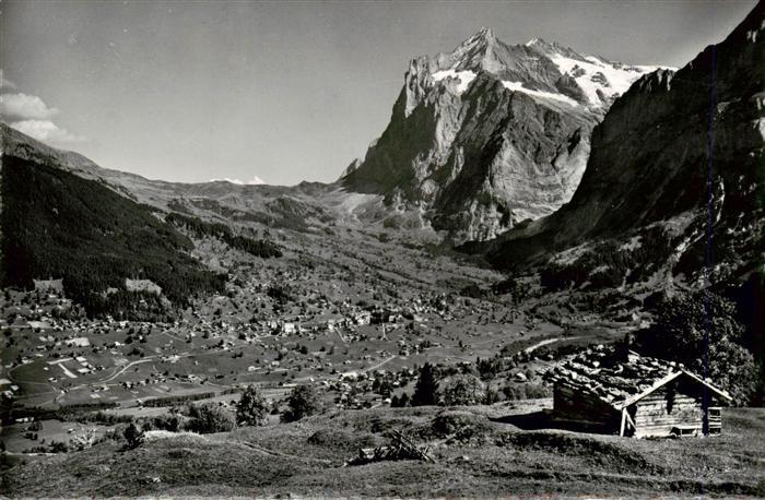 Grindelwald BE mit Wetterhorn