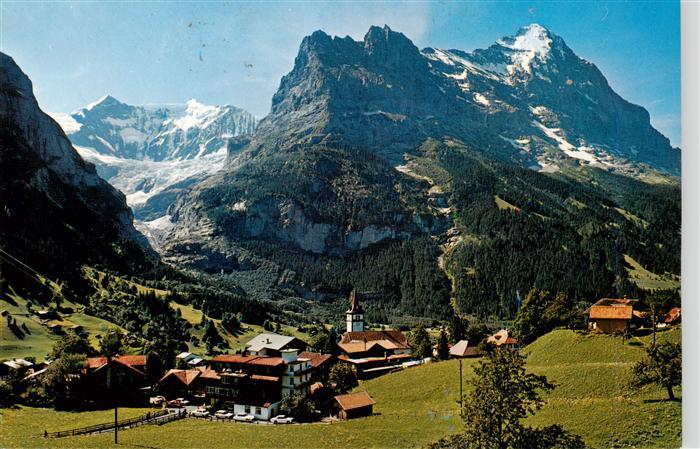 Grindelwald BE Fiescherhoerner Hoernli und Eiger