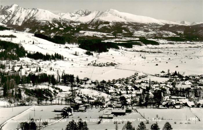 Mauterndorf AT Panorama mit Schladminger Tauern