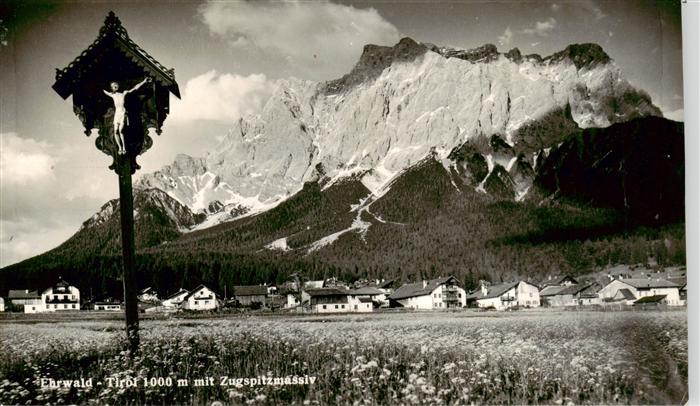 Ehrwald Tirol AT mit Zugspitzmassiv