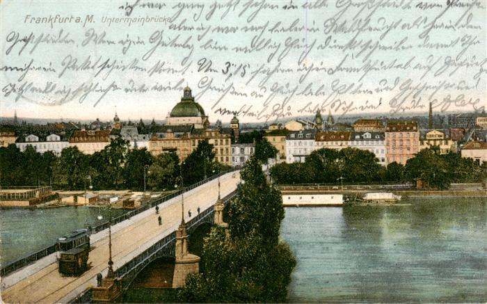 Frankfurt Main Untermainbruecke
