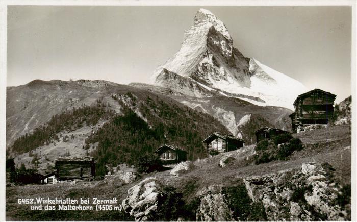 Winkelmatten Zermatt VS und das Matterhorn