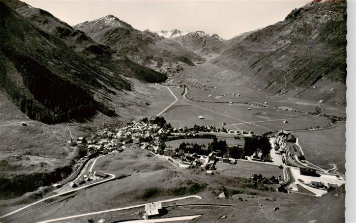 Andermatt UR Panorama Blick gegen Hospental Furka