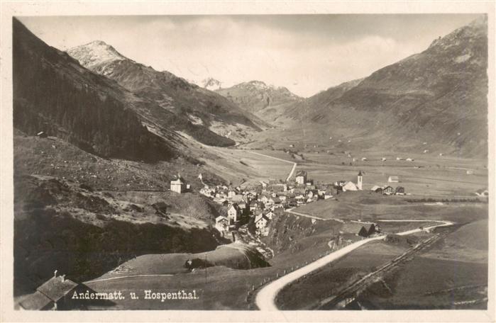 Andermatt UR und Hospenthal Alpenpanorama