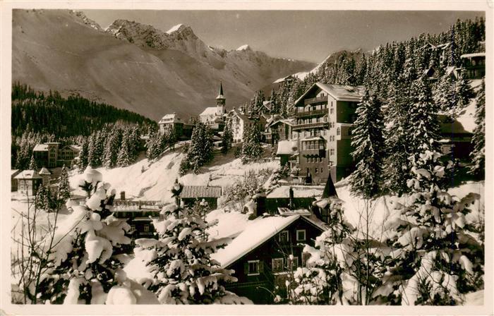 Arosa GR Ortsansicht im Winter