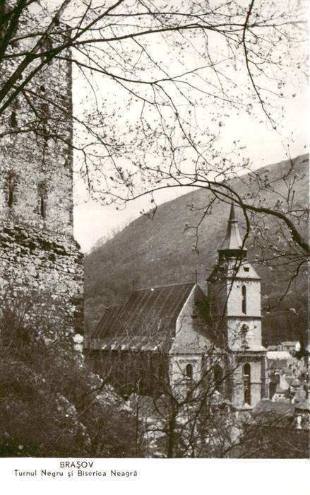 Brasov Brasso Kronstadt RO Turnul Negru si Biserica Neagra