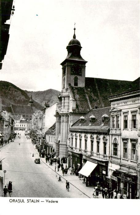 Orasul Stalin Brasov Kronstadt RO Ortszentrum Kirche