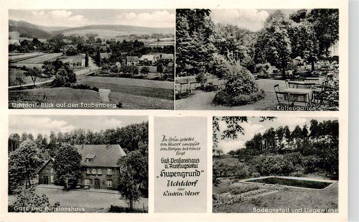 Uchtdorf Grafschaft Schaumburg Panorama Taubenberg Kaffeegarten Gasthaus Hupengr