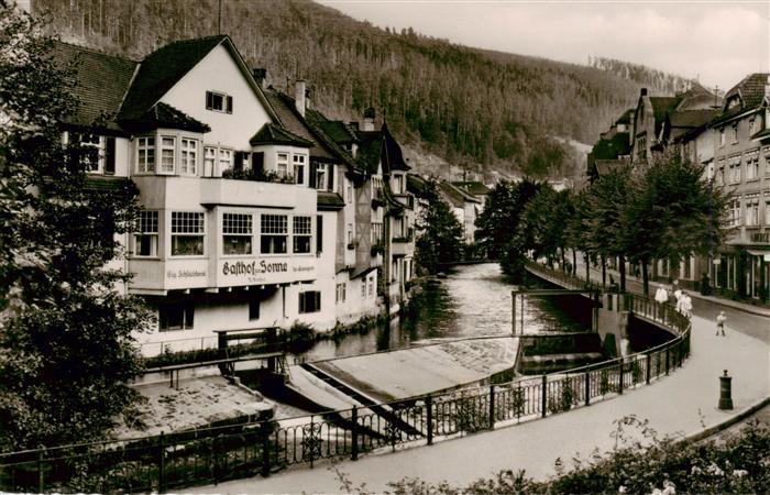 Wildbad Schwarzwald Partie an der Enz Gasthof Sonne