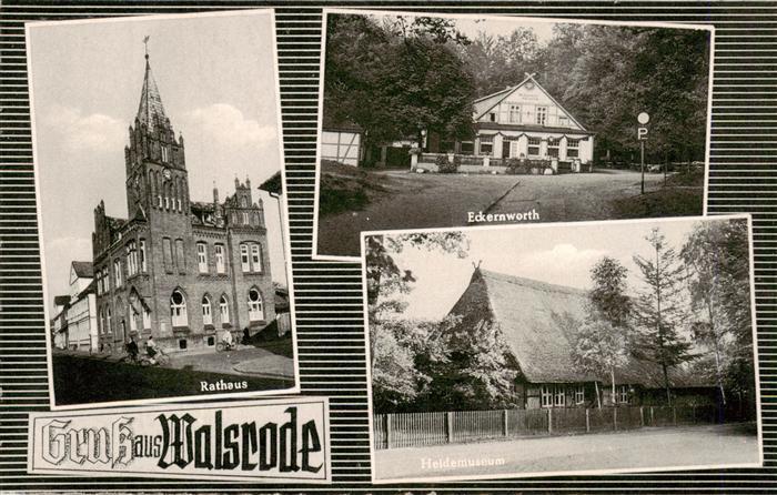 Walsrode Lueneburger Heide Rathaus Eckernworth Heidemuseum