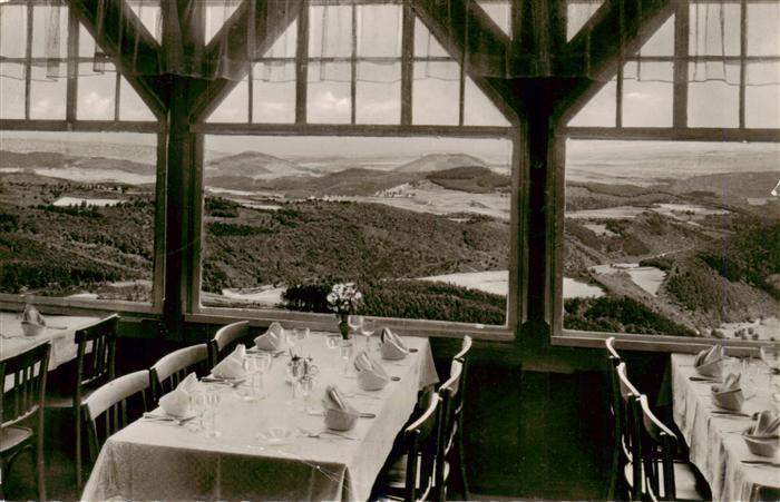 Brohl Eifel Berghotel Hohe Acht Blick aus der Gaststube