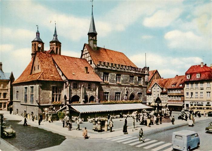 Goettingen  Niedersachsen Rathaus Marktplatz Brunnen