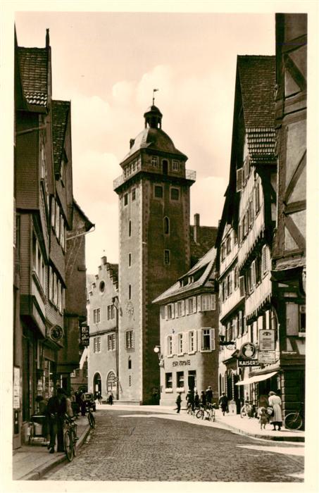 Mosbach Baden Stadtzentrum Partie am Rathaus