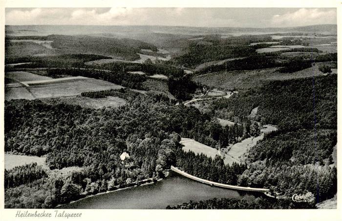 Heilenbecker Talsperre Milspe Ennepetal NRW Fliegeraufnahme