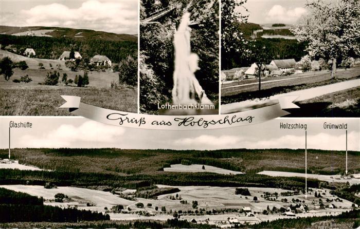 Holzschlag Bonndorf Panorama Hoehenluftkurort im Schwarzwald Lothenbachklamm