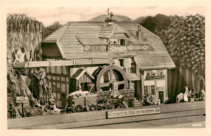 Meissen Elbe Sachsen Die kleine Kuckucksmuehle Mechanisches Kunstwerk von Max Vo