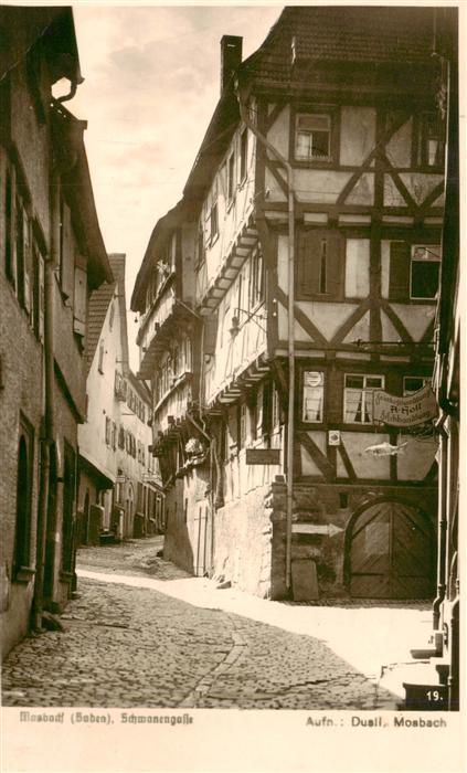 Mosbach Baden Schwanengasse Altstadt Fachwerkhaeuser