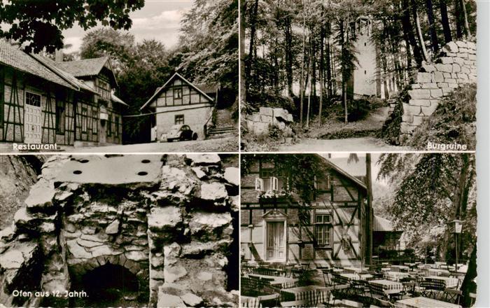 Lichtenberg Salzgitter Bergrestaurant Terrasse Burgberg Burgruine Ofen 12. Jhdt.