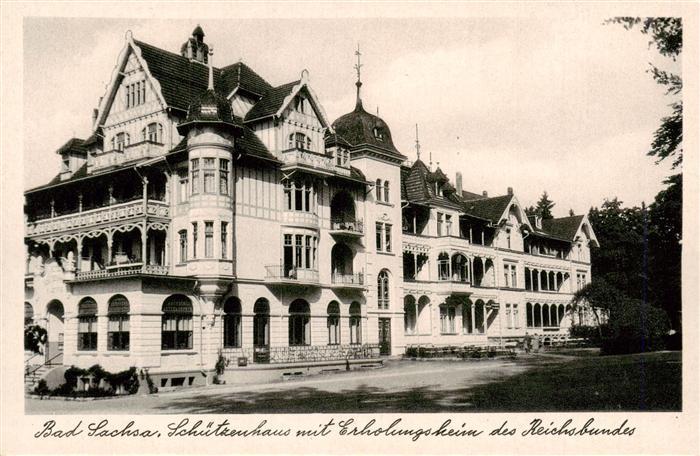 Bad Sachsa Harz Schuetzenhaus mit Erholungsheim des Reichsbundes