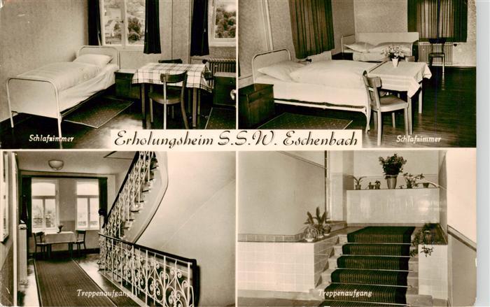 Eschenbach  Hersbruck Bayern Erholungsheim S.S.W. Schlafzimmer Treppenaufgang