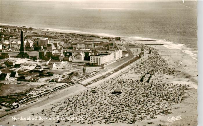 Borkum Nordseebad Panorama Strand Kueste