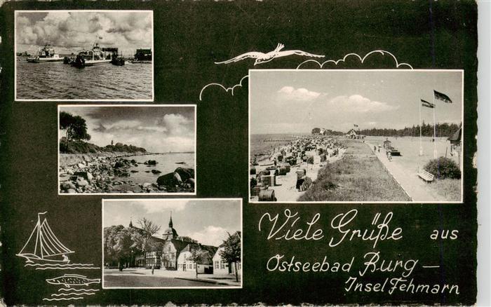 Burg Fehmarn Hafen Strand Promenade Kueste Ortsansicht