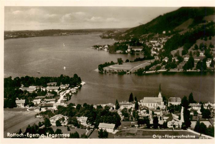 Rottach-Egern Tegernsee Original Fliegeraufnahme