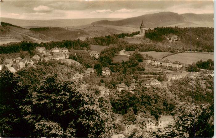 EISENACH Thueringen Panorama Blick zum Burschenschaftsdenkmal