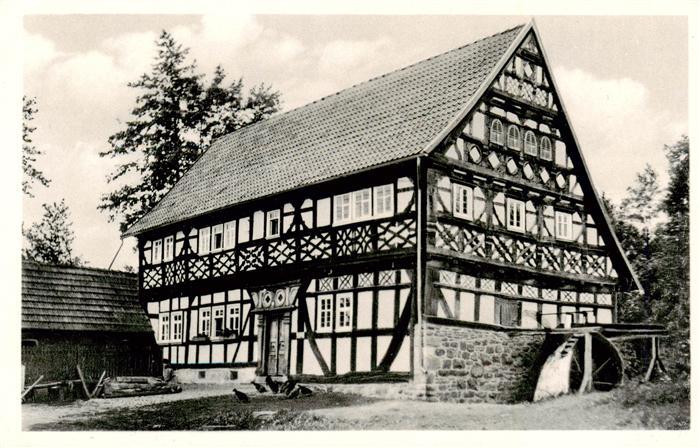 Ilbeshausen-Hochwaldhausen Grebenhain Hessen Teufelsmuehle Fachwerkhaus