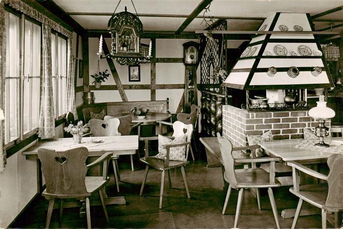 Bischofsheim Rhoen Rhoenhaeuschen Berggasthof Pension Gastraum