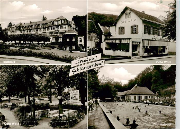 Schlangenbad Taunus Kurhaus Café Walz Thermalbad Freibad