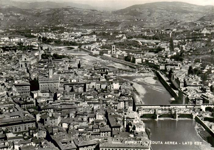 FIRENZE Florenz Toscana IT Veduta aerea Lato est