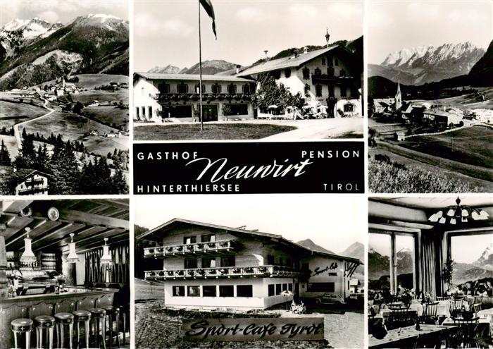 Hinterthiersee Gasthof Pension Neuwirt Restaurant Sportcafé Tyrol Alpenpanorama