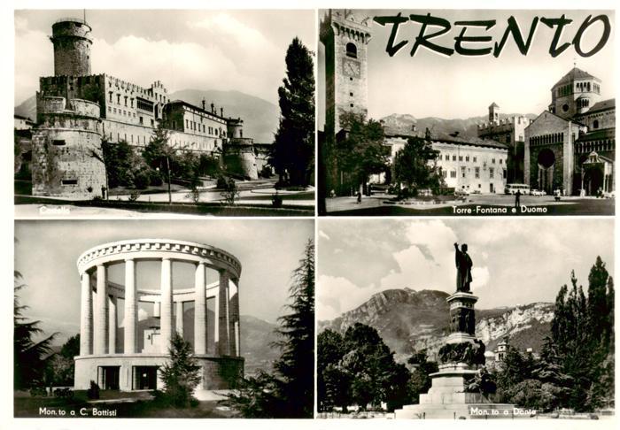 Trento Trient Trentino-Alto Adige IT Castello Torre Fontana Duomo Monumenti