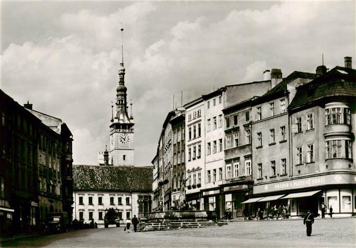 OLOMOUC Olmuetz CZ Marktplatz Brunnen Kirche