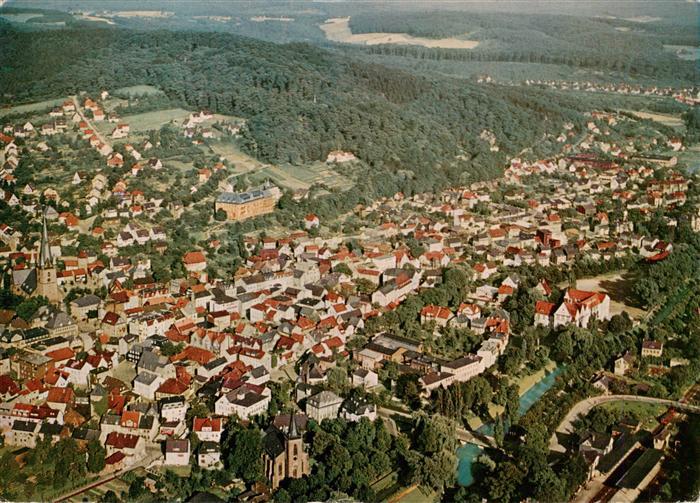 Menden  Sauerland Panorama Stadt im Walde