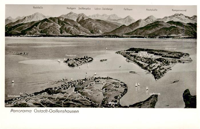 Gstadt Chiemsee Fliegeraufnahme