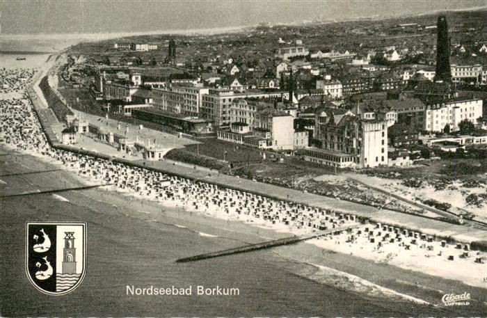 Borkum Nordseebad Fliegeraufnahme