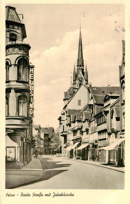 Peine Breite Strasse mit Jakobikirche