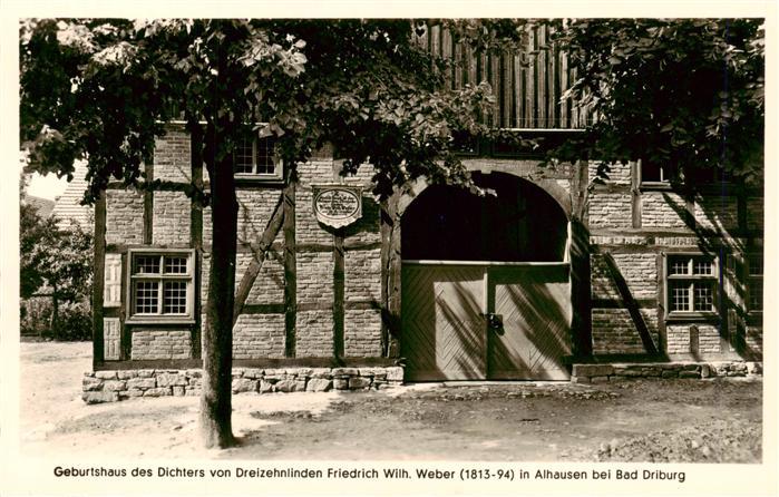 Alhausen Bad Driburg Westfalen Geburtshaus des Dichters von Dreizehnlinden Fried