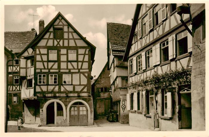 Mosbach Baden Alte Fachwerkhaeuser in der Kronengasse