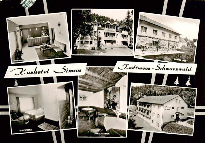 Todtmoos Schwarzwald BW Kurhotel Simon mit Hotel Waldeck Empfangshalle Fremdenzi