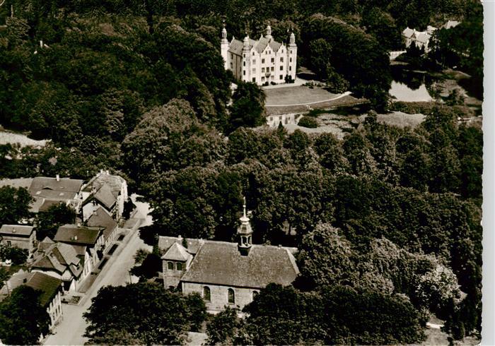 Ahrensburg Schloss und Kirche Fliegeraufnahme