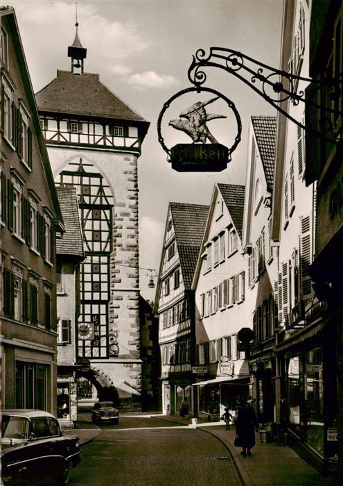 Reutlingen BW Katharinenstrasse mit Tuebinger Tor
