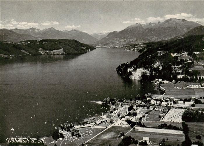 Doebriach Millstaettersee mit Kreuzeck und Reisseckgruppe